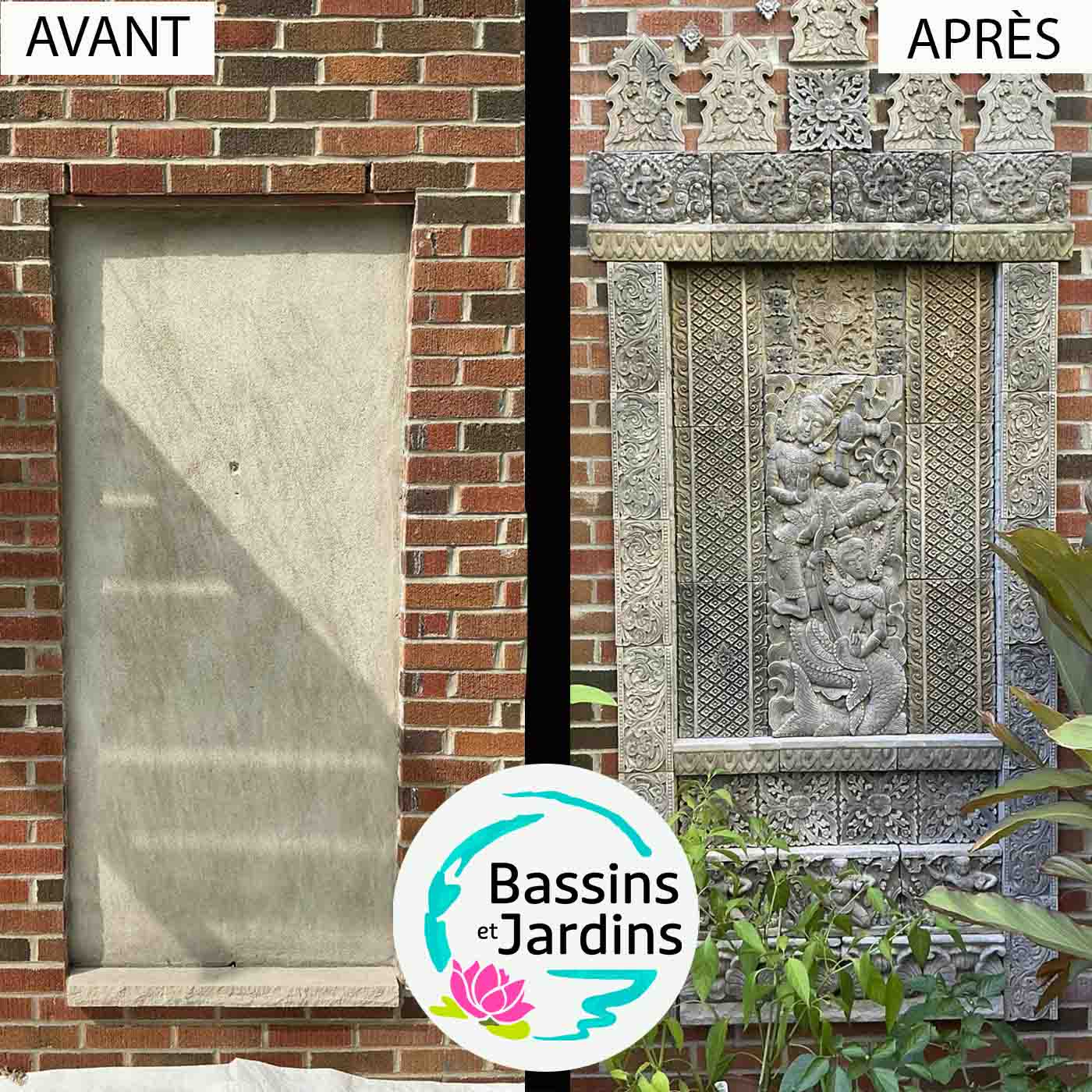 Avant après murale